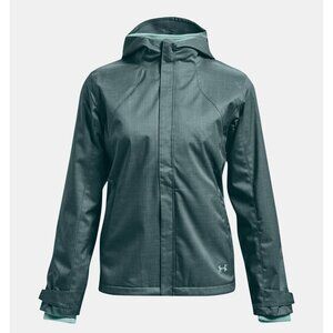 Womens Under Armour Small Jacket 3 In 1 Full‎ Zip Nylon Fleece Snowboarding Ski